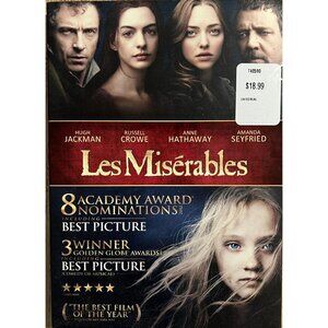 Les Misérables (DVD, 2012) Hugh Jackman, Russell Crowe, Anne Hathaway